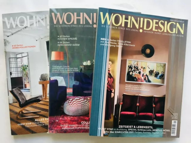 WOHN!DESIGN, 4-er Pack, Nr. 5 bis Nr. 6 aus 2020 sowie Nr. 1 und Nr. 2 aus 2021