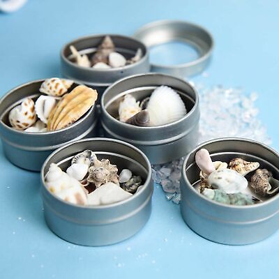 Silver Round MINT TIN FAVOR BOXES Clear Top Gifts Party Wedding Events Supplies