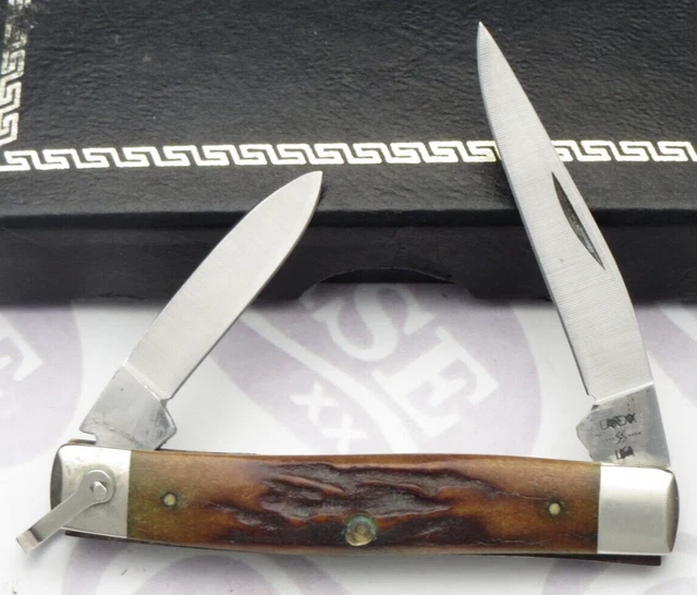 Case XX USA 9 Dot 1981 52033 R SSP Penknife with Bail Stag Handles Scarce Unused