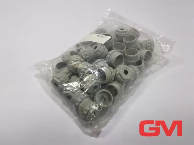Ve 50x Grommet WNL211 Pg 21 Clamping Gland Pe Soft Grey No. 31 with Hole