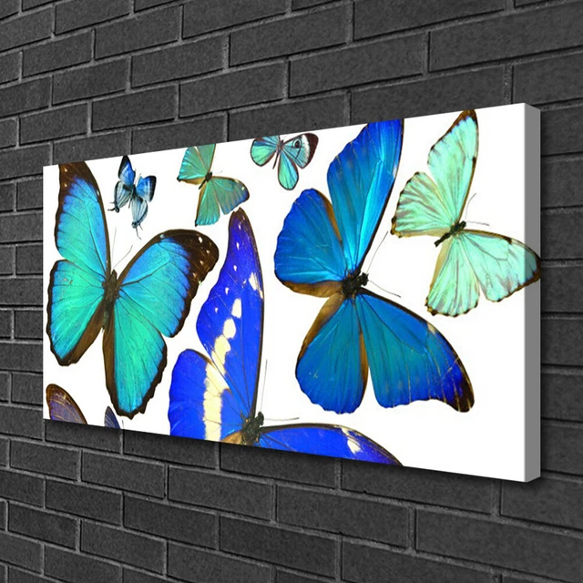 Stampa su Tela Canvas 100x50 Arredo Casa Arte Farfalla Natura
