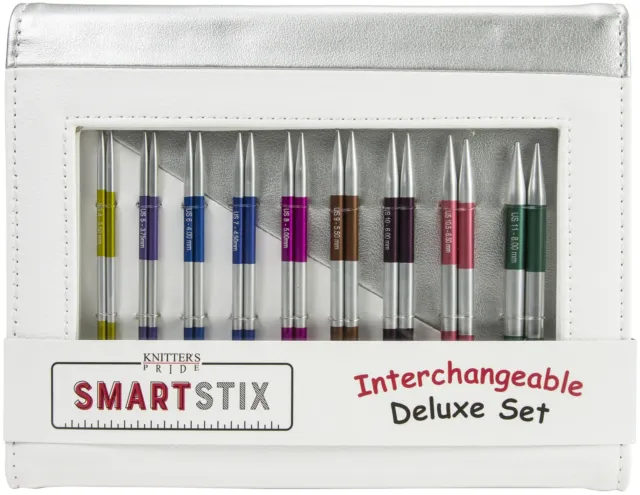 Knitter's Pride-SmartStix Deluxe Interchangeable Needles Set-Sizes 4/3.5mm To 11