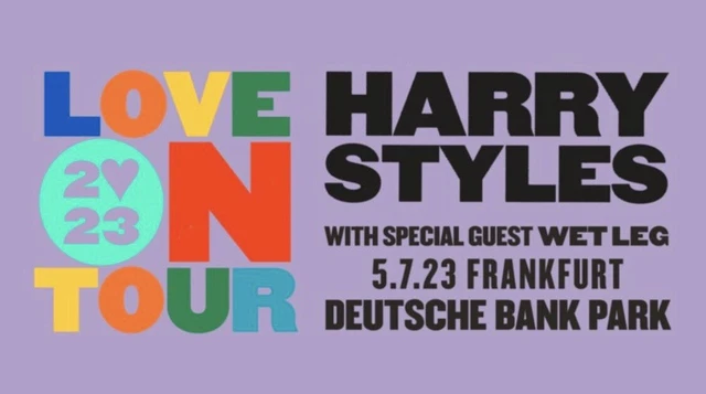 Harry Styles Love On Tour Tickets 5. Juli 2023 Frankfurt