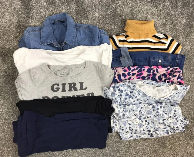 Girls Clothes Bundle High Street Brands Various Items Age 10-11 Years 11 Pieces