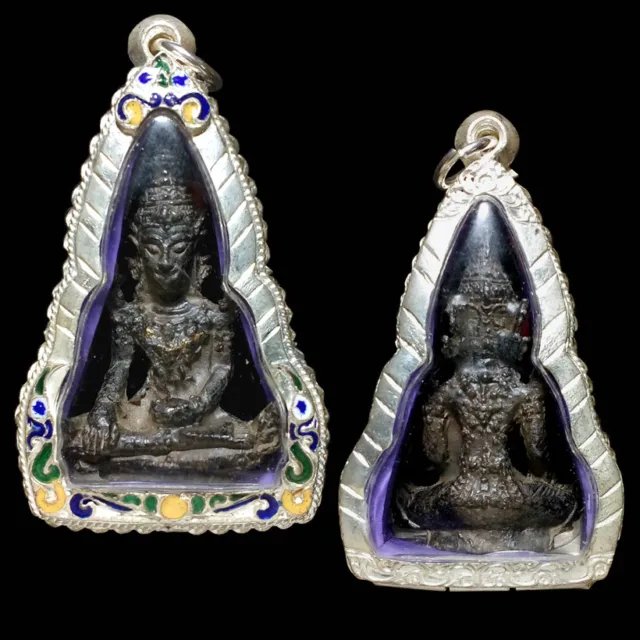 Rare thai buddha amulet old Statue AYUTTHAYA Buddhist antique gorgeous Pendant F