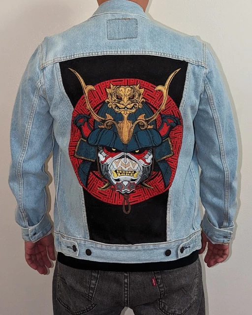 HAND PAINTED IRON Maiden Senjutsu Levi's Battle Jacket vest back patch