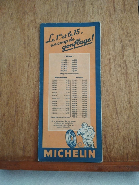Carte MICHELIN 77 VALENCE GRENOBLE 1936 Guide Bibendum pneu tyre map