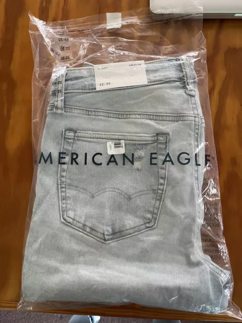 DISCONTINUED AE AMERICAN Eagle Men's RIPPED SKINNY Airflex 360 Jeans ...