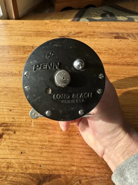 ANTIQUE / VINTAGE Penn Long Beach Reel - Picture Sideplate - Hard To Find /  Rare $50.00 - PicClick