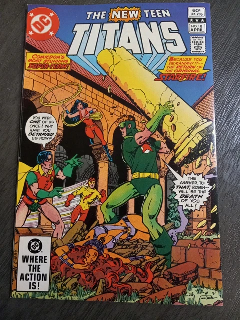 The New Teen Titans Vol1 #18 DC Comics 1982  Marv Wolfman George Perez SEE PICS