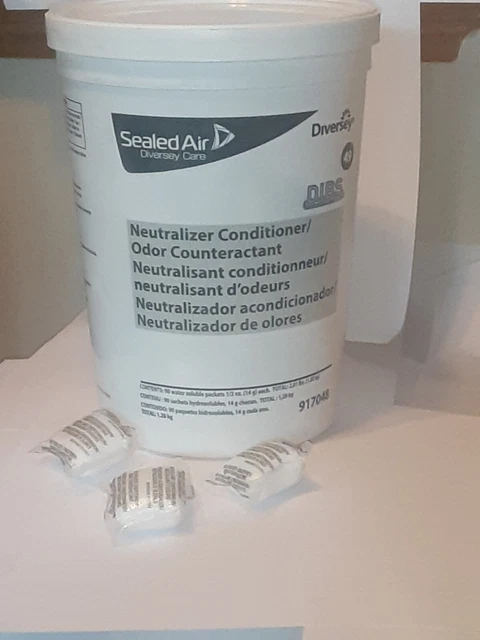90 packets Diversey Neutralizer Conditioner Odor Counteractant 917048