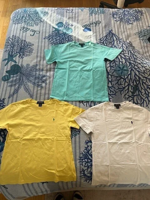 selezione di magliette Ralph Lauren 10 anni. 100%cotone. 4 polo 3 t shirt
