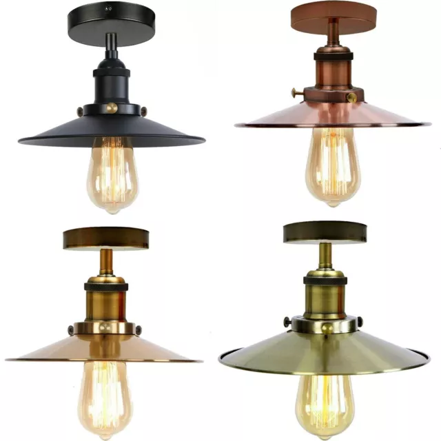 Retro Deckenlampe Vintage Leuchte Hängelampe Industrie Design Loft Metall E27
