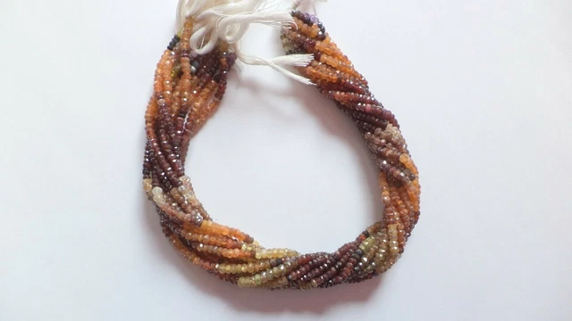 Perle à facettes saphir toundra naturel AA vente en gros 4-4.5 mm 13.5"...