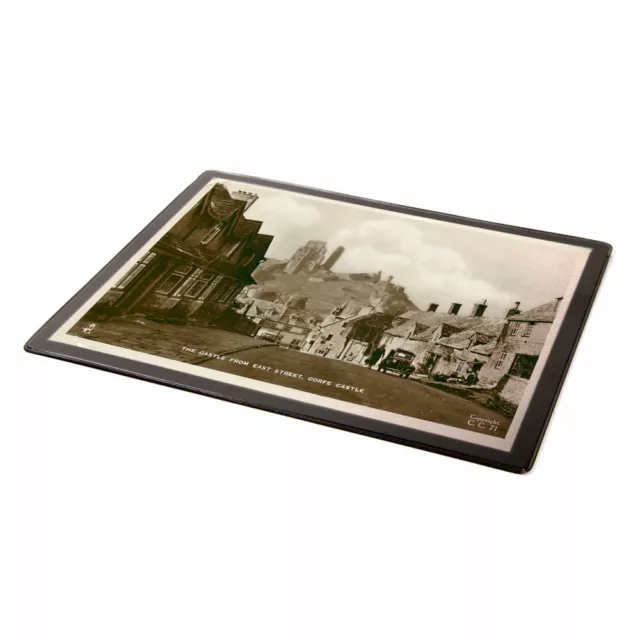 MOUSE MAT - Vintage Dorset - Castle from East Street, Corfe Castle
