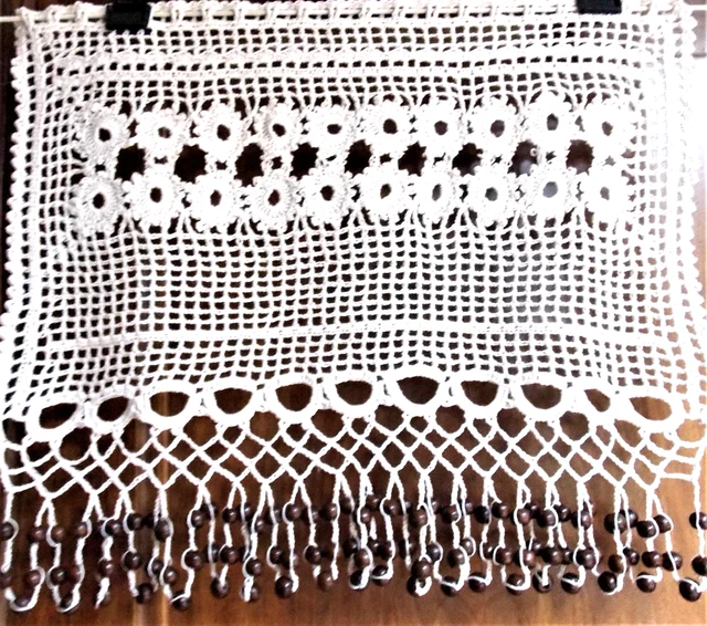 Brise-bise Sur Mesure Au Crochet Style étoile - Artisanat Français, 100% Coton, Sur Mesure