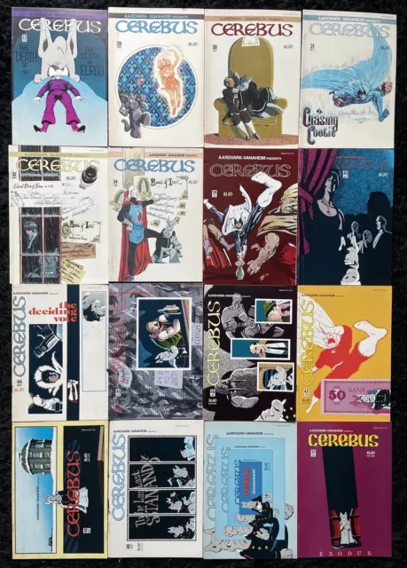 VINTAGE Cerebus #22-51 (Lot of 20) Aardvark Vanaheim 1980 - 1st Print - Dave Sim