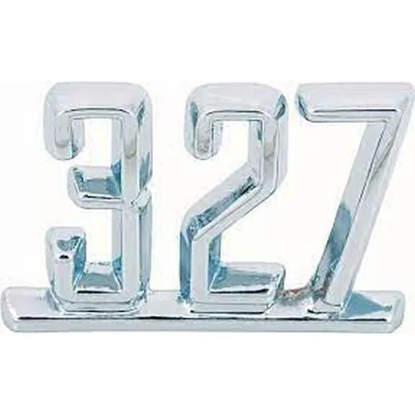 1965-67 Impala Nova Camaro Chevelle 327 Emblem 3865834 OER