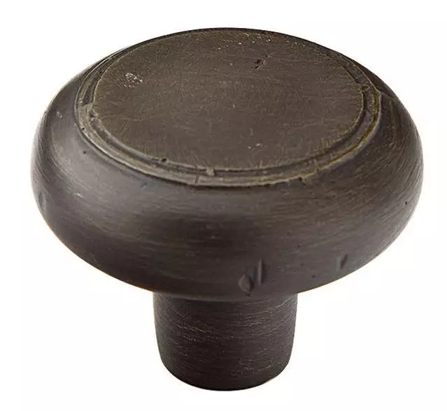 Emtek 1.75" Round Flat Medium Bronze Barn Cabinet Knob 86340 MB 86340MB Hardware