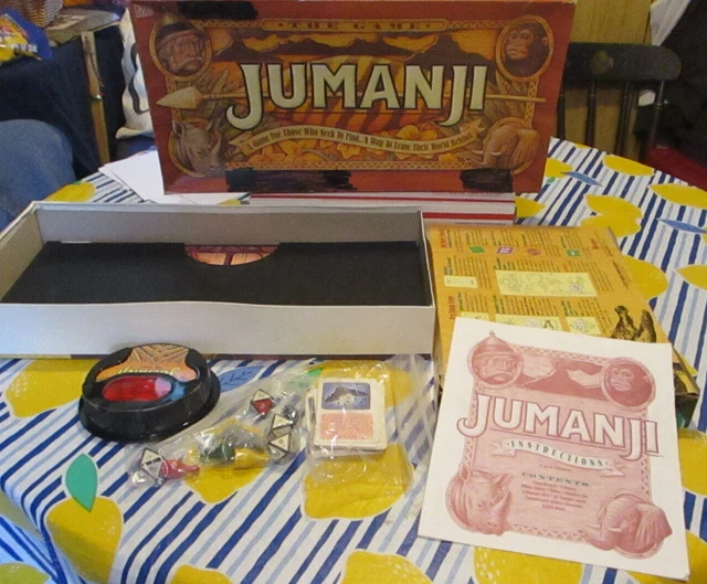 VINTAGE 1995 JUMANJI Original Movie Board Game Milton Bradley Missing