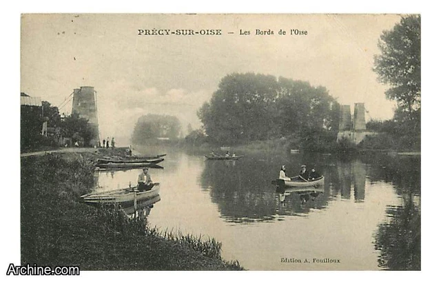 60 - Precy sur Oise - Les bords de l'Oise - Animee - Canoeing - CPA - See Scans