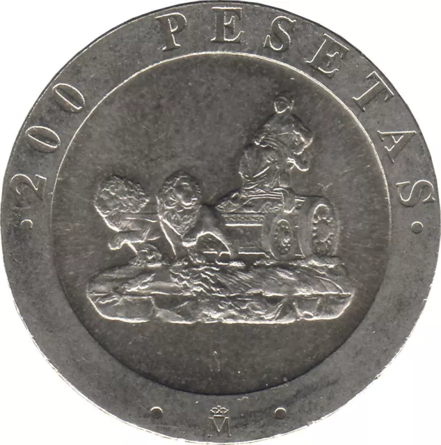 Spain 200 Pesetas - Juan Carlos I Cybele Coin KM855 1990 Literature