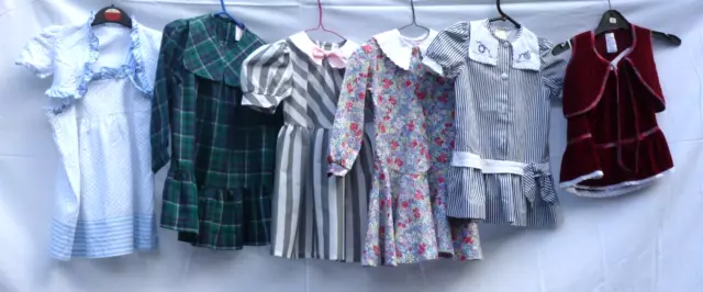 Vintage girls dresses bundle 80's Age 3-4  Pippa Dee Mothercare Littlewoods Dee