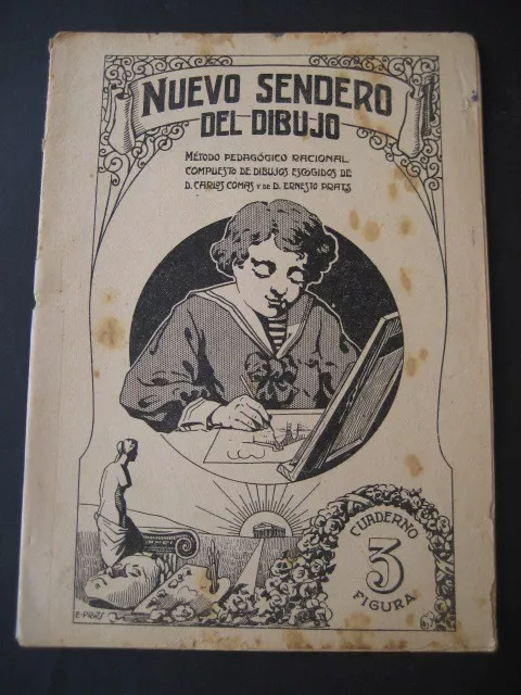 Neuf Trail de La Dessin N°3. Ancien Cahier Scolaire Années 30-40