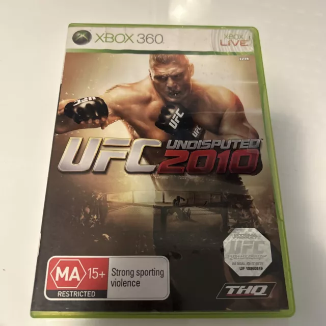 UFC Undisputed 2010 Microsoft Xbox 360 Game PAL Complete w manual - FREE POSTAGE