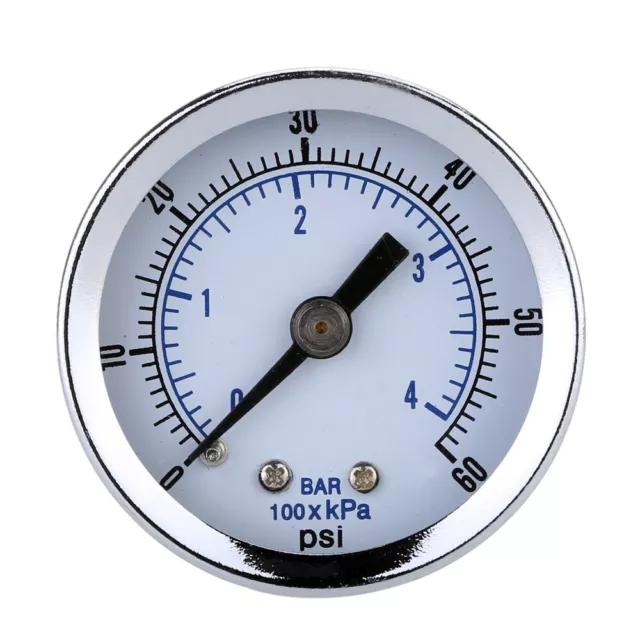 1.5" Dial 1/8" NPT   Compressor Hydraulic Pressure Gauge 0-60 PSI K3R1
