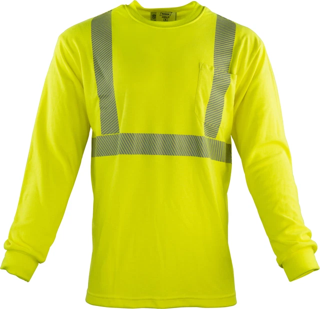 Ironwear 1210FR Hi-Visibility Heat Transferred Reflective Tape Long Sleeve