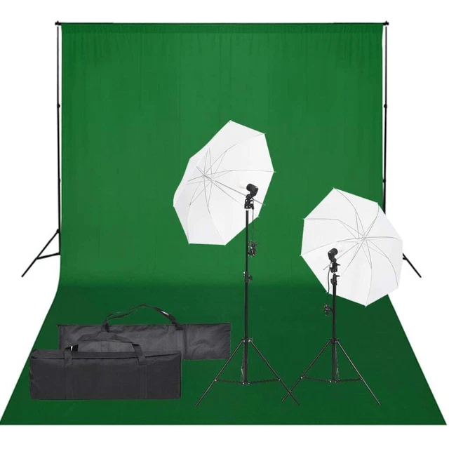Kit per Studio Fotografico con Set di Luci e Fondale 5199397