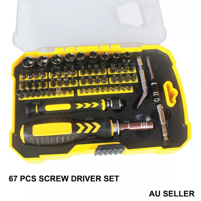 67pc Set Screwdriver Precision Tool Torx Screw Driver Kit Repair PC Phone Laptop