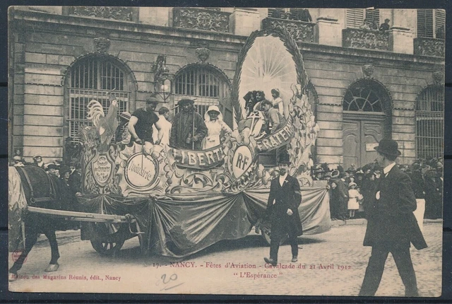 [CPA427] France, Nancy - Fêtes d'Aviation 21 Avril 1912 - very nice old postcard