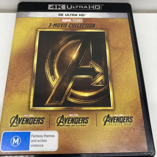 COLLECTION　Ultra　UHD　AU　of　HD　$29.95　Infinity　4K　Age　AVENGERS　War　Ultron　3-MOVIE　Blu-Ray　PicClick