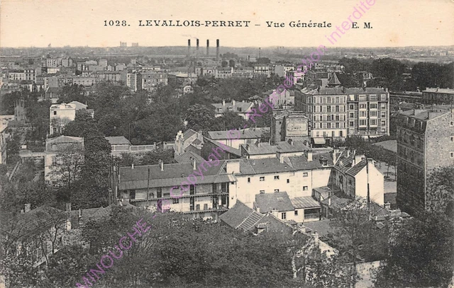 CPA 92300 LEVALLOIS PERRET General View Edt E.M.