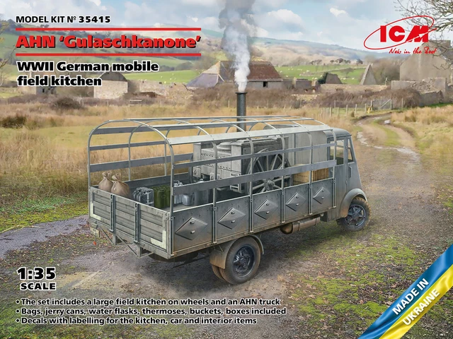 Maquette ICM 1/35 Char D'Occupation Allemande WWII Avec 4 Figurines - Réf 035634