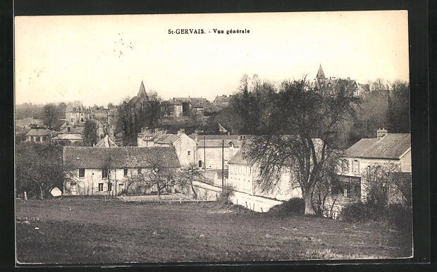 CPA St-Gervais, Vue générale