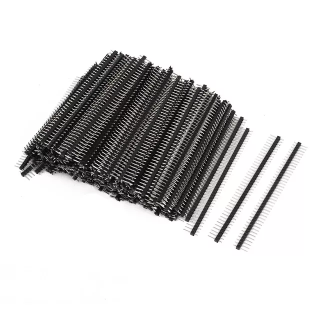 200pcs 40 Way Single Row Straight Pin Male Header Strip 2.54mm Pitch