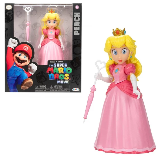 PRINCESS PEACH 5.5& Toy Figure Official Nintendo The Super Mario Bros