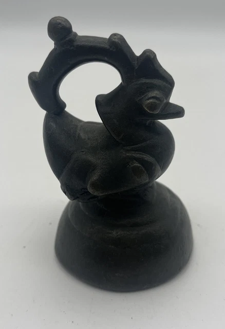 Vintage Antique Large Bird Duck Rooster  Asia Opium Weight  Bronze China 28 OZ