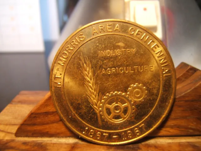 1967  MT. MORRIS AREA CENTENNIAL HALF DOLLAR  MT. MORRIS, MICHIGAN  Medal