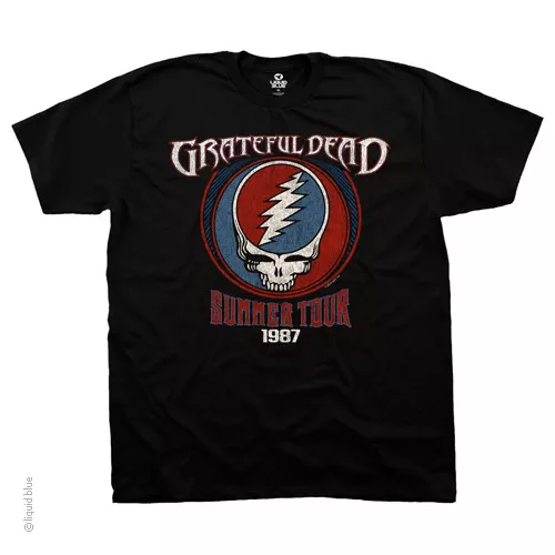 New GRATEFUL DEAD SUMMER TOUR 1987   Licensed CONCERT BAND  T SHIRT