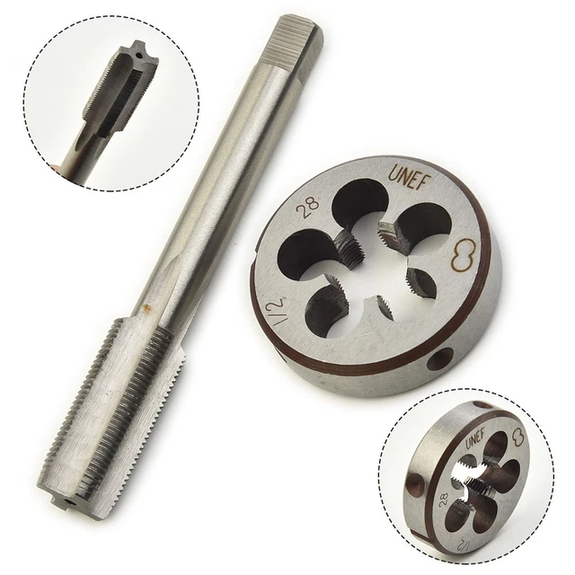 Indexable 1/2-28 Gunsmithing Tap+Die Right Hand Metric Metalworking Tool Parts