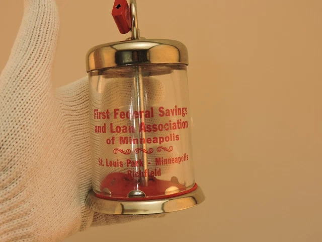 Vintage First Federal Savings and loan Glass Bank Minnesota Cities