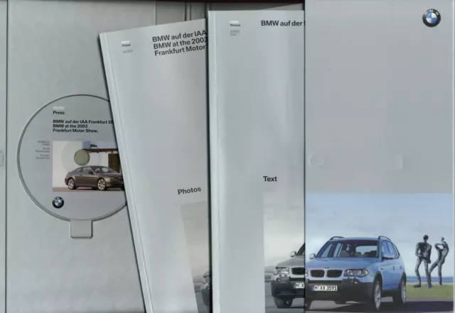 BMW Pressemappe IAA Frankfurt 2003 D inkl. CD press kit dossier de presse 3