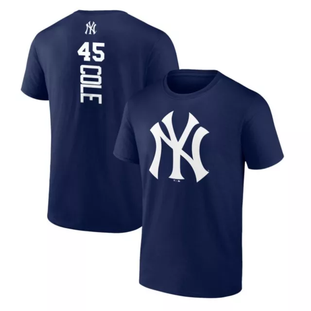 MLB Baseball T-Shirt New York Yankees NY Gerrit Cole 45 navy Jersey Trikot