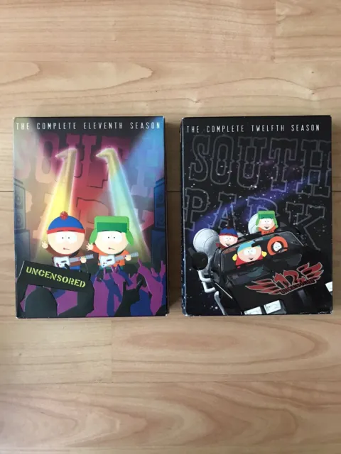 South Park Complete Eleventh Twelfth Season DVD’s Region 1 Not Rated Uncensored