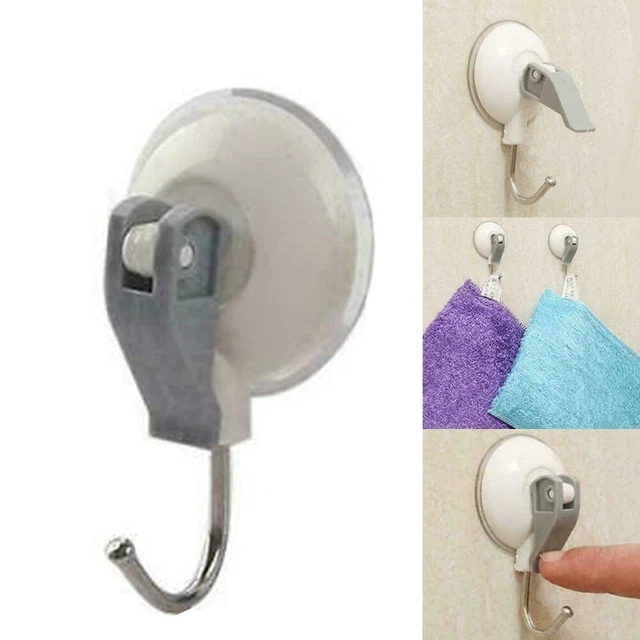 Set da 4 ganci a ventosa, ganci portasciugamani rimovibili senza foratura, ganci a ventosa in acciaio inossidabile, adatti per il bagno (argento) | Leroy Merlin