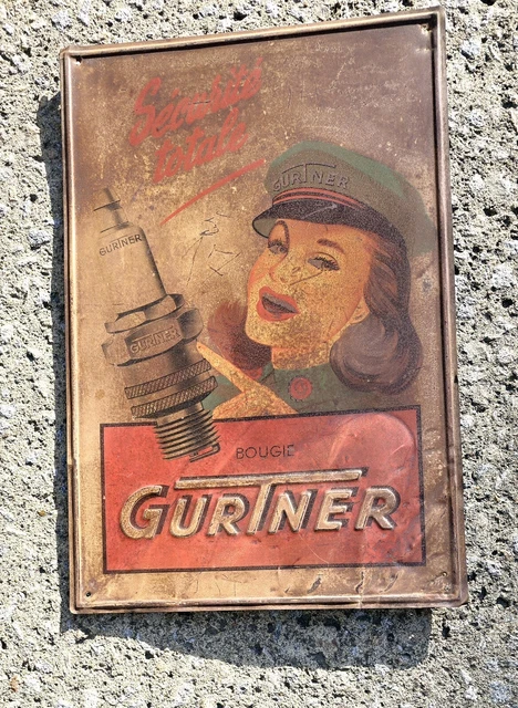 Boîte GURTNER publicitaire Bougies Moto Ancienne Altes Motorrad Vintage
